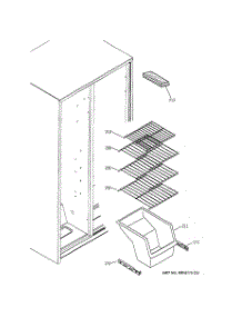 08 - Freezer Shelves parts for Ge Refrigerator GSS20DBMCCC from AppliancePartsPros.com