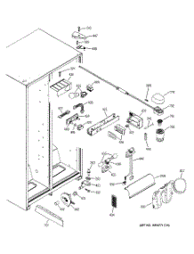 11 - Fresh Food Section parts for Ge Refrigerator GSS25JFMCWW from AppliancePartsPros.com