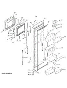 03 - Fresh Food Door parts for Ge Refrigerator PSG29SHMACBS from AppliancePartsPros.com