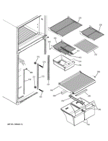05 - Fresh Food Shelves parts for Ge Refrigerator GTS18DCMBLWW from AppliancePartsPros.com