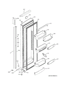 02 - Fresh Food Door parts for Ge Refrigerator GIG21IEMAFWW from AppliancePartsPros.com