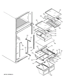 05 - Fresh Food Shelves parts for Ge Refrigerator GTS18UBMBRWW from AppliancePartsPros.com