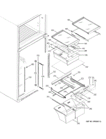 05 - Fresh Food Shelves parts for Ge Refrigerator GTS18KCMBRBB from AppliancePartsPros.com