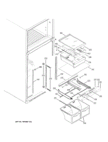 05 - Fresh Food Shelves parts for Ge Refrigerator GTS19QBMBRBB from AppliancePartsPros.com