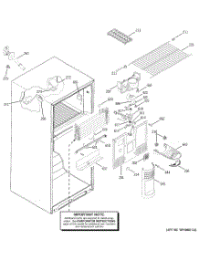 02 - Freezer Section parts for Ge Refrigerator GTS18DBMBRWW from AppliancePartsPros.com
