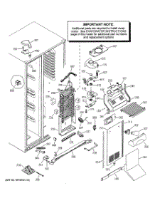 04 - Freezer Section parts for Ge Refrigerator PSS29NHMCBB from AppliancePartsPros.com