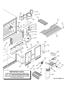 03 - Freezer Section parts for Ge Refrigerator GTS22SBMARBS from AppliancePartsPros.com