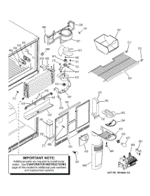 03 - Freezer Section parts for Ge Refrigerator GTS22WCMARCC from AppliancePartsPros.com