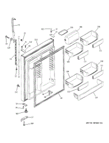 02 - Fresh Food Door parts for Ge Refrigerator PTS22SBMARBS from AppliancePartsPros.com