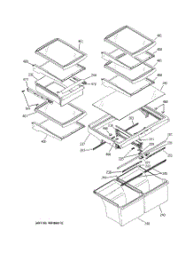 06 - Fresh Food Shelves parts for Ge Refrigerator GTS22WCMARBB from AppliancePartsPros.com