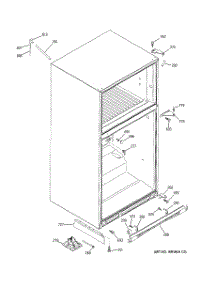 07 - Case Parts parts for Ge Refrigerator GTS22WCMARBB from AppliancePartsPros.com
