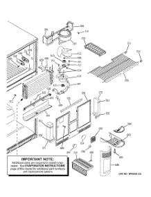 03 - Freezer Section parts for Ge Refrigerator GTS22FBMARCC from AppliancePartsPros.com