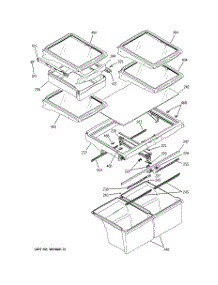 06 - Fresh Food Shelves parts for Ge Refrigerator GTS22QBMARWW from AppliancePartsPros.com