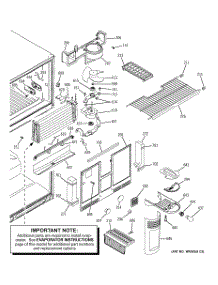 03 - Freezer Section parts for Ge Refrigerator GTS22UBMARBB from AppliancePartsPros.com