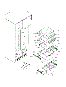 08 - Fresh Food Shelves parts for Ge Refrigerator GST22IBMBCC from AppliancePartsPros.com