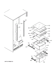 07 - Fresh Food Shelves parts for Ge Refrigerator GST20IEMBCC from AppliancePartsPros.com