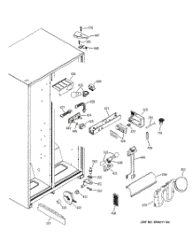 09 - Fresh Food Section parts for Ge Refrigerator GSS25JEMBBB from AppliancePartsPros.com