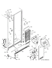 03 - Freezer Section parts for Ge Refrigerator GSS25SGMBBS from AppliancePartsPros.com