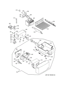 04 - Icemaker & Dispenser parts for Ge Refrigerator GSS25SGMBBS from AppliancePartsPros.com