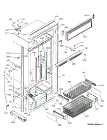 03 - Freezer Section, Trim & Components parts for Ge Refrigerator ZIC36NMALH from AppliancePartsPros.com