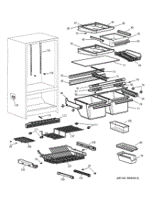 04 - Shelf Parts parts for Ge Refrigerator TCX18IADBRAA from AppliancePartsPros.com