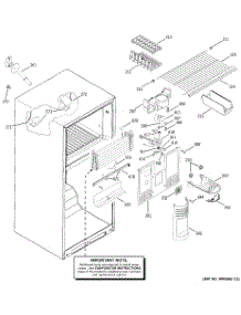 02 - Freezer Section parts for Ge Refrigerator GTS19ZBMARCC from AppliancePartsPros.com