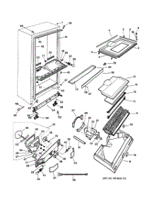 03 - Cabinet Parts parts for Ge Refrigerator TCX18PADBRWW from AppliancePartsPros.com