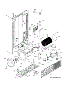 02 - Sealed System & Mother Board parts for Ge Refrigerator SSS25KFMBWW from AppliancePartsPros.com