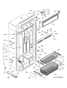 03 - Freezer Section, Trim & Components parts for Ge Refrigerator ZIC36NMARH from AppliancePartsPros.com