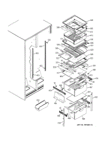 10 - Fresh Food Shelves parts for Ge Refrigerator ESS25XGMBWW from AppliancePartsPros.com