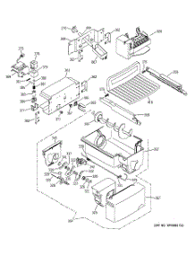 04 - Icemaker & Dispenser parts for Ge Refrigerator ESS25SGMBBS from AppliancePartsPros.com