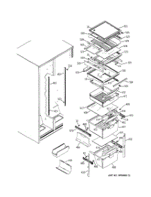 10 - Fresh Food Shelves parts for Ge Refrigerator GSG25MIMBFWW from AppliancePartsPros.com