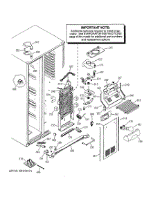 03 - Freezer Section parts for Ge Refrigerator GSS25RGMBCC from AppliancePartsPros.com