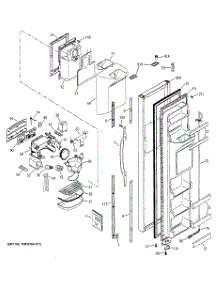 04 - Freezer Door parts for Ge Refrigerator PSG22MIMBFWW from AppliancePartsPros.com