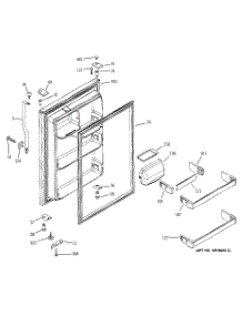 02 - Fresh Food Door parts for Ge Refrigerator GTS22ICMARWW from AppliancePartsPros.com