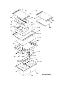 06 - Fresh Food Shelves parts for Ge Refrigerator GTS22ICMARWW from AppliancePartsPros.com