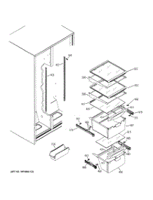 10 - Fresh Food Shelves parts for Ge Refrigerator GSG25IEMBFWW from AppliancePartsPros.com