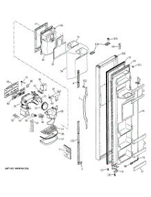 04 - Freezer Door parts for Ge Refrigerator GSG22KEMBFBB from AppliancePartsPros.com