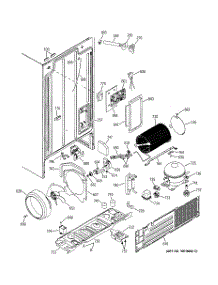02 - Sealed System & Mother Board parts for Ge Refrigerator GSS25JFMBCC from AppliancePartsPros.com