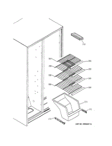 06 - Freezer Shelves parts for Ge Refrigerator GSS20DBMBCC from AppliancePartsPros.com
