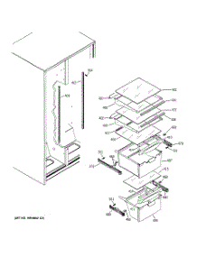 10 - Fresh Food Shelves parts for Ge Refrigerator GSS20IEMBCC from AppliancePartsPros.com