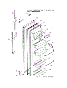 04 - Fresh Food Door parts for Ge Refrigerator GSG20IBMBFBB from AppliancePartsPros.com