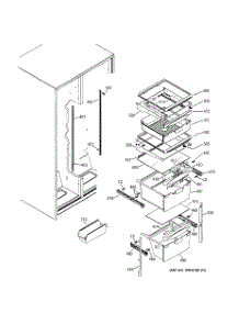 10 - Fresh Food Shelves parts for Ge Refrigerator GSS22WGMBBB from AppliancePartsPros.com