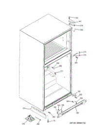 07 - Cabinet parts for Ge Refrigerator PTS22LBMARCC from AppliancePartsPros.com