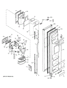 04 - Freezer Door parts for Ge Refrigerator GSS22WGMBWW from AppliancePartsPros.com