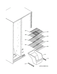 05 - Freezer Shelves parts for Ge Refrigerator GSS22JEMBCC from AppliancePartsPros.com