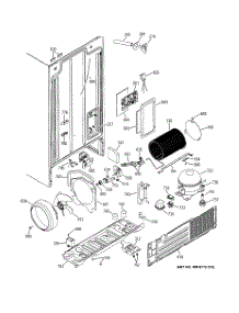 02 - Sealed System & Mother Board parts for Ge Refrigerator GSS25JEMBCC from AppliancePartsPros.com