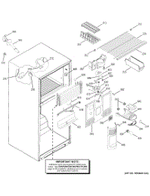 02 - Freezer Section parts for Ge Refrigerator GTS18KBMARCC from AppliancePartsPros.com