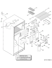 02 - Freezer Section parts for Ge Refrigerator GTS18UBMARCC from AppliancePartsPros.com