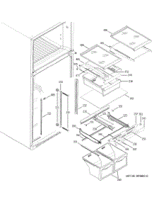 04 - Fresh Food Shelves parts for Ge Refrigerator GTS18WCMARWW from AppliancePartsPros.com